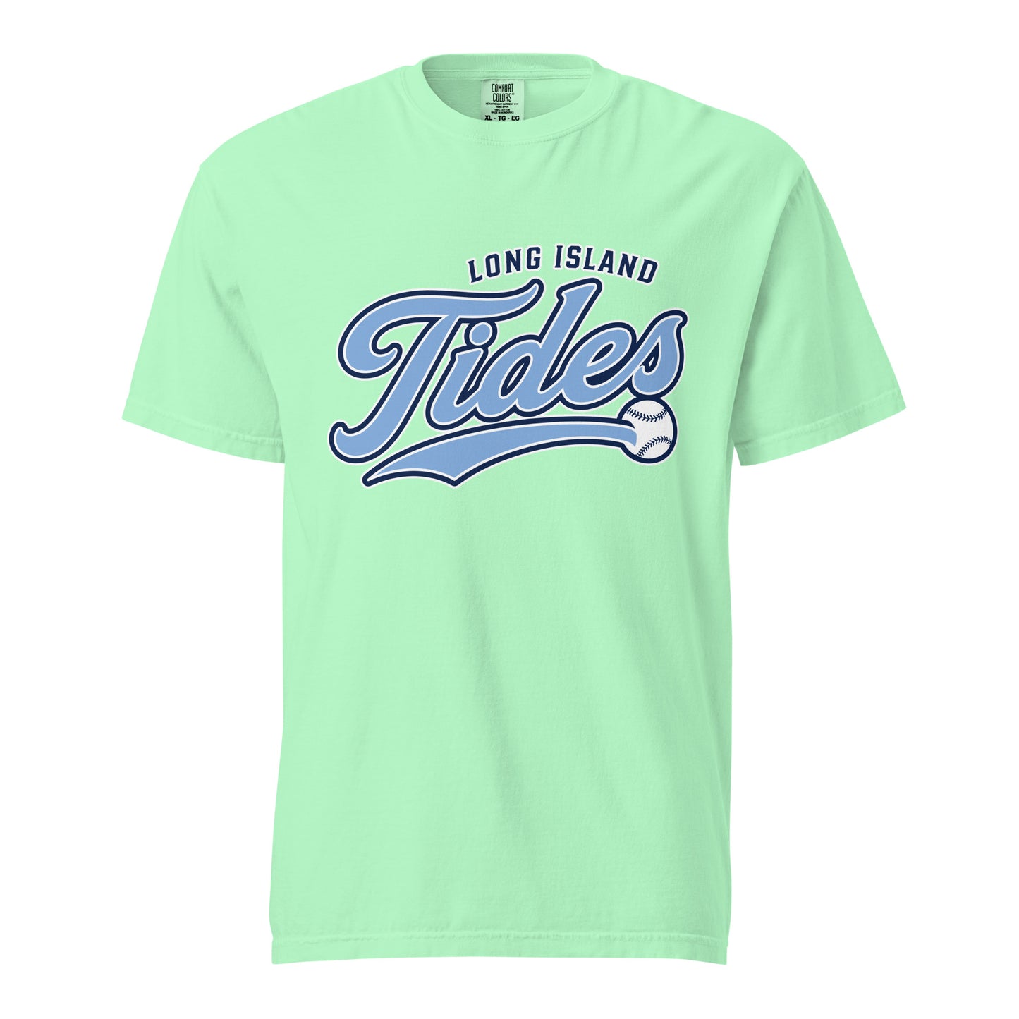 Signature | Comfort Colors T-Shirt | Long Island Tides Baseball | Athletics Logo