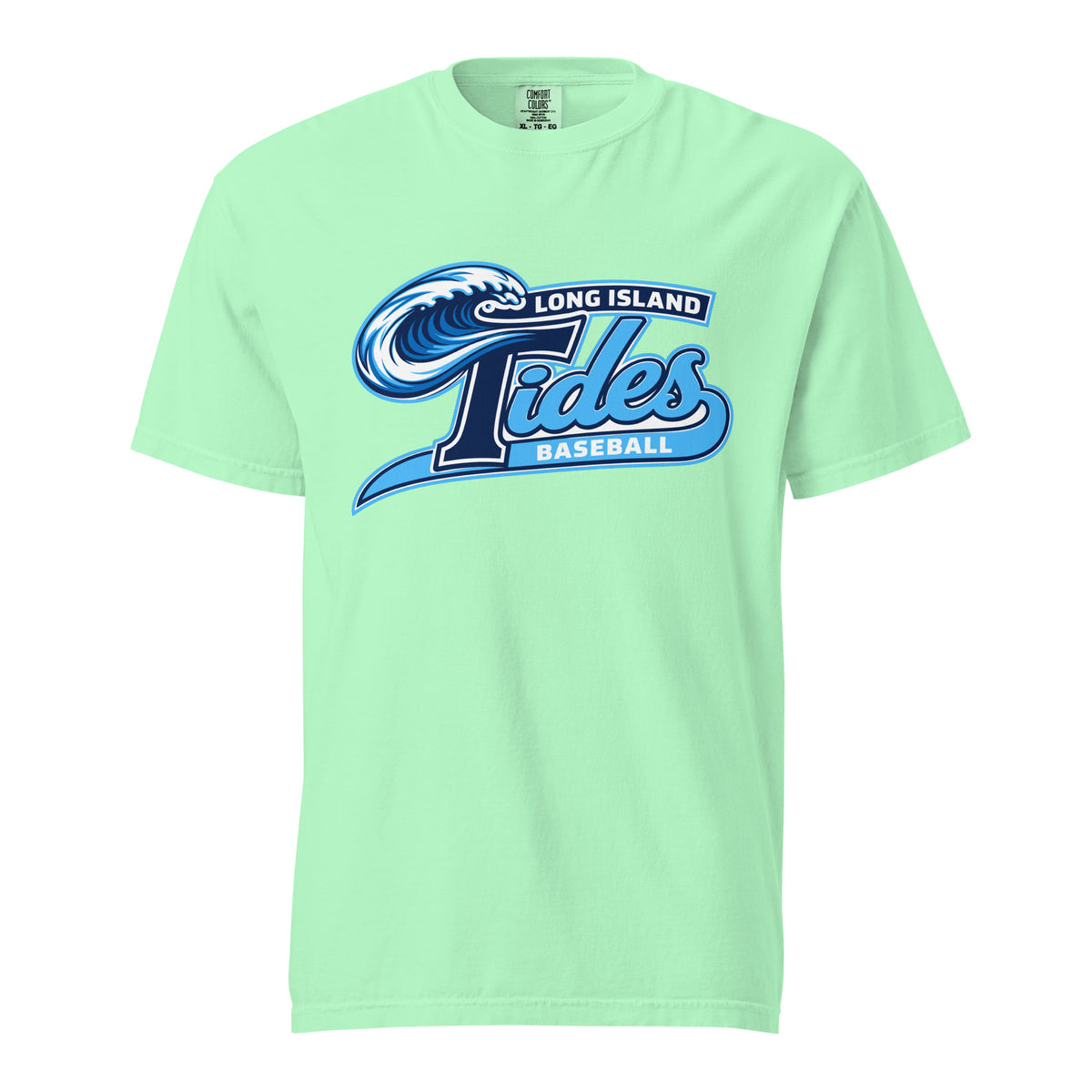 Signature | Comfort Colors T-Shirt | Long Island Tides Baseball | Ironclad Tides Logo