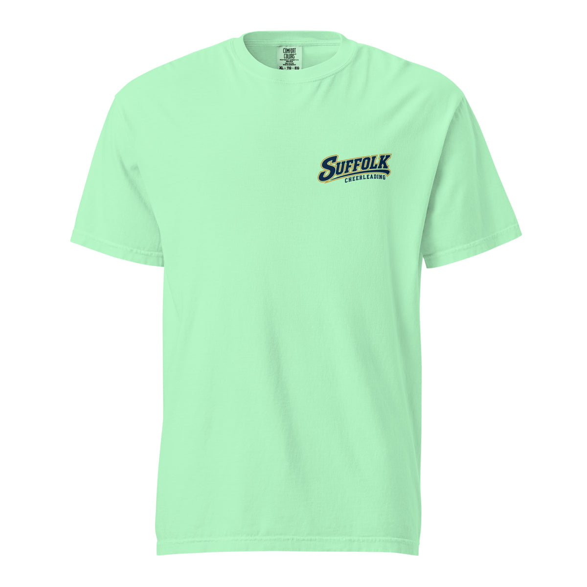 Signature | Comfort Colors T-Shirt | Suffolk University Cheerleading | Athletics Logo