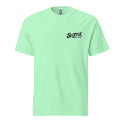 Signature | Comfort Colors T-Shirt | Suffolk University Cheerleading | Athletics Logo