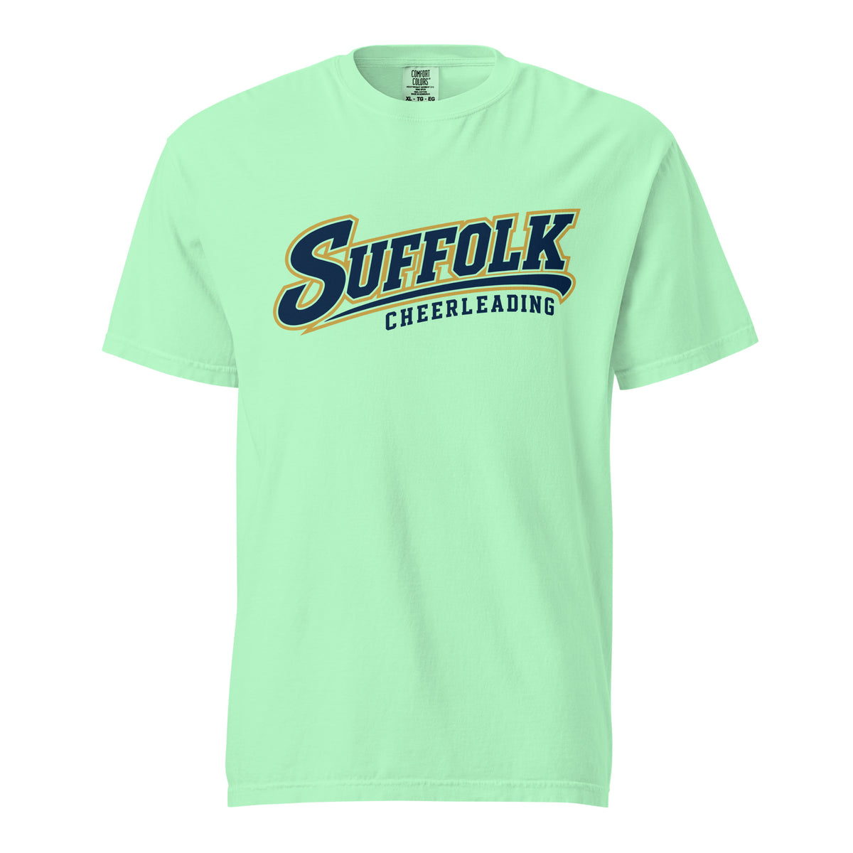 Signature | Comfort Colors T-Shirt | Suffolk University Cheerleading | Athletics Logo