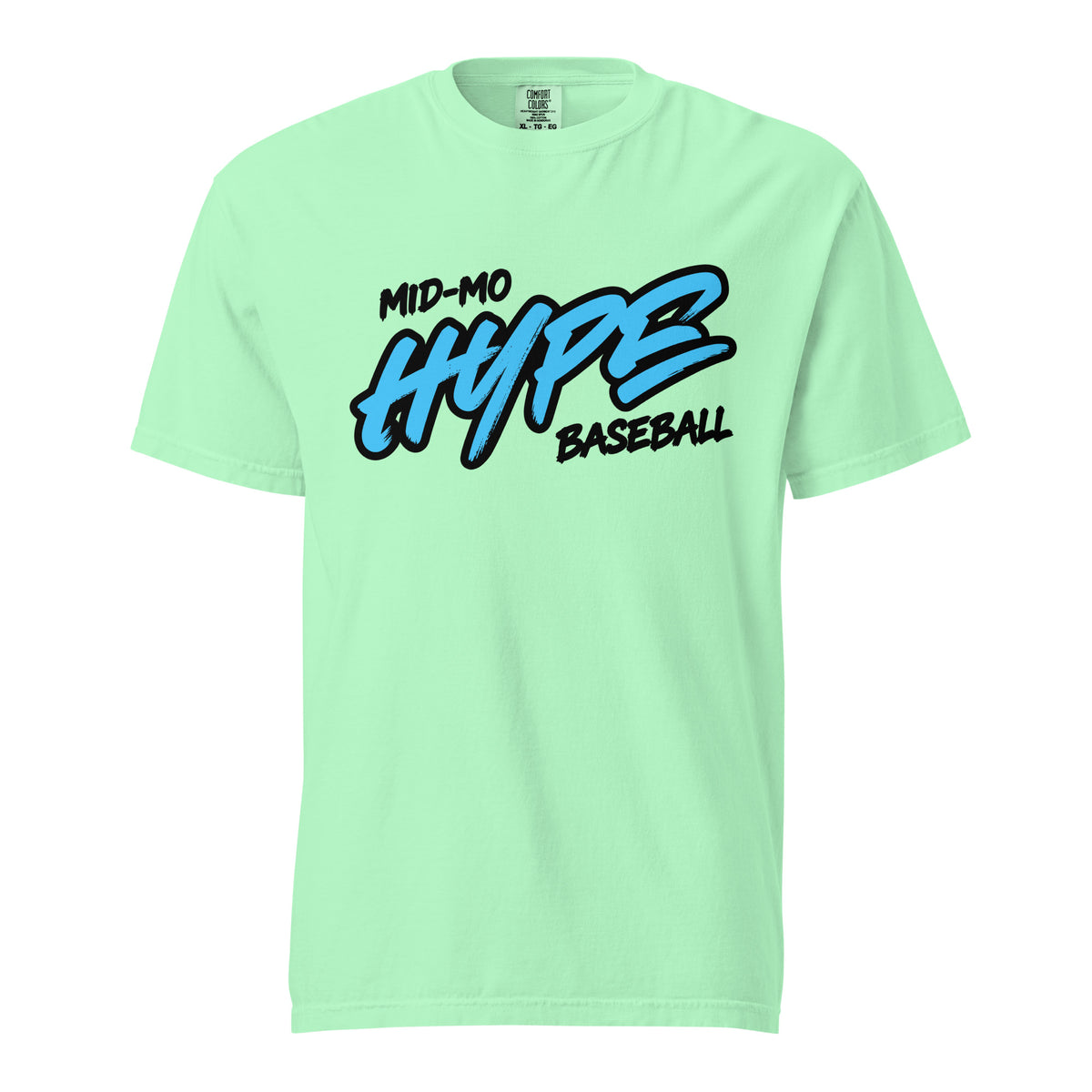 Signature | Comfort Colors T-Shirt | Hype Baseball Club | Modern Script Logo