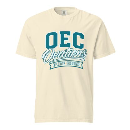 Signature | Comfort Colors T-Shirt | Ovations Elite Cheer | Emblem Logo