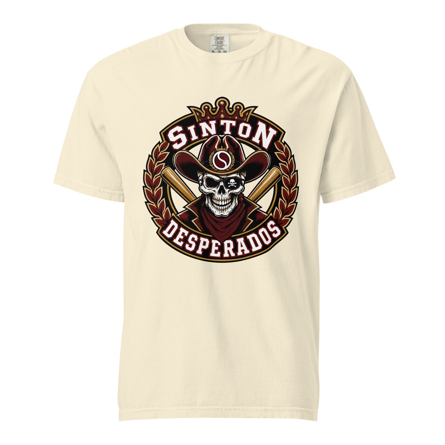 Signature | Comfort Colors T-Shirt | Sinton Desperados Baseball | Ridge Varsity Logo