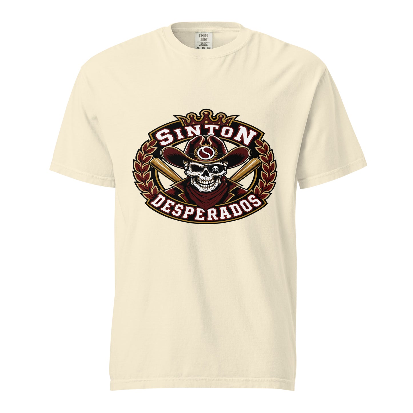 Signature | Comfort Colors T-Shirt | Sinton Desperados Baseball | Ridge Varsity Logo