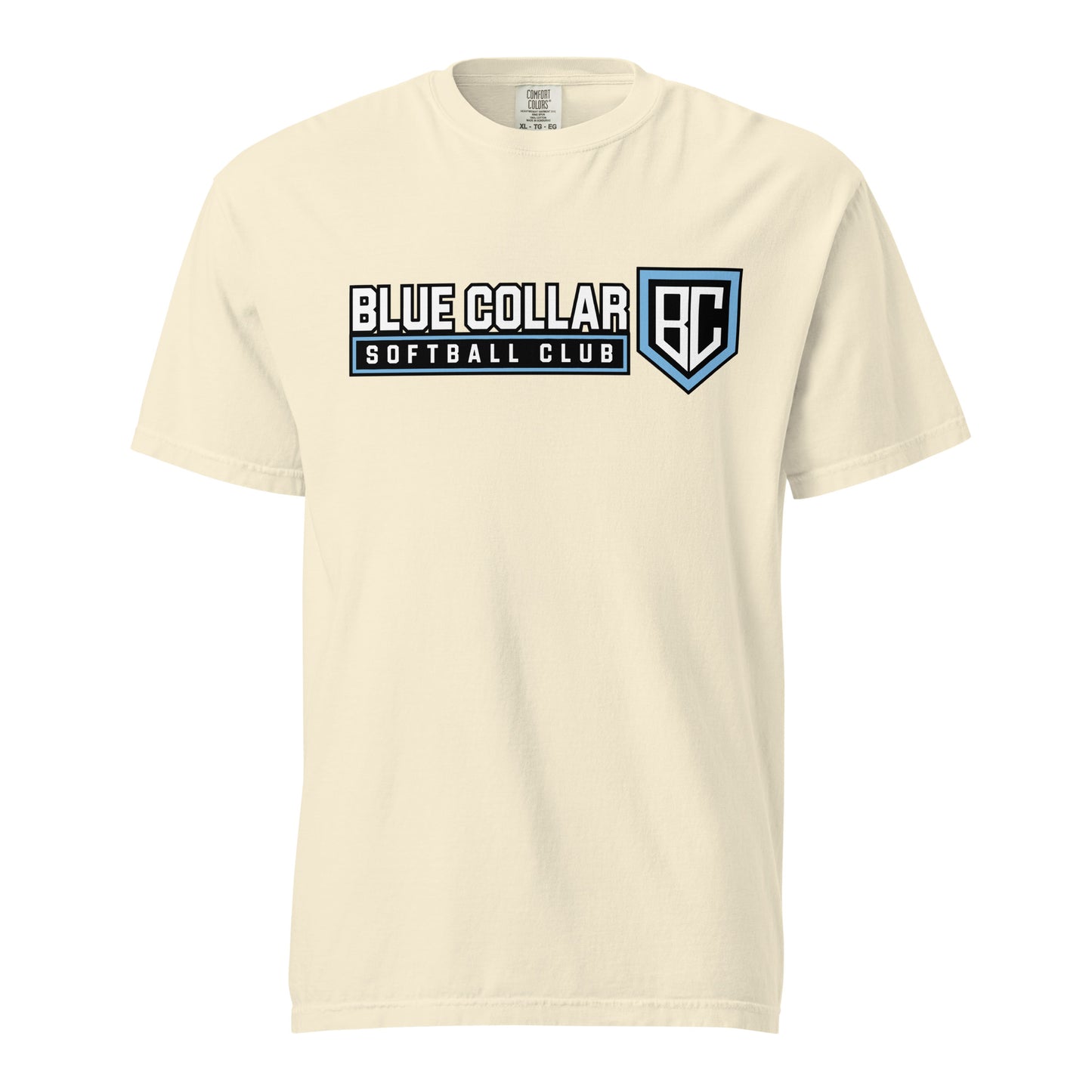 Signature | Comfort Colors T-Shirt | Blue Collar Softball 2034 | Vanguard Logo