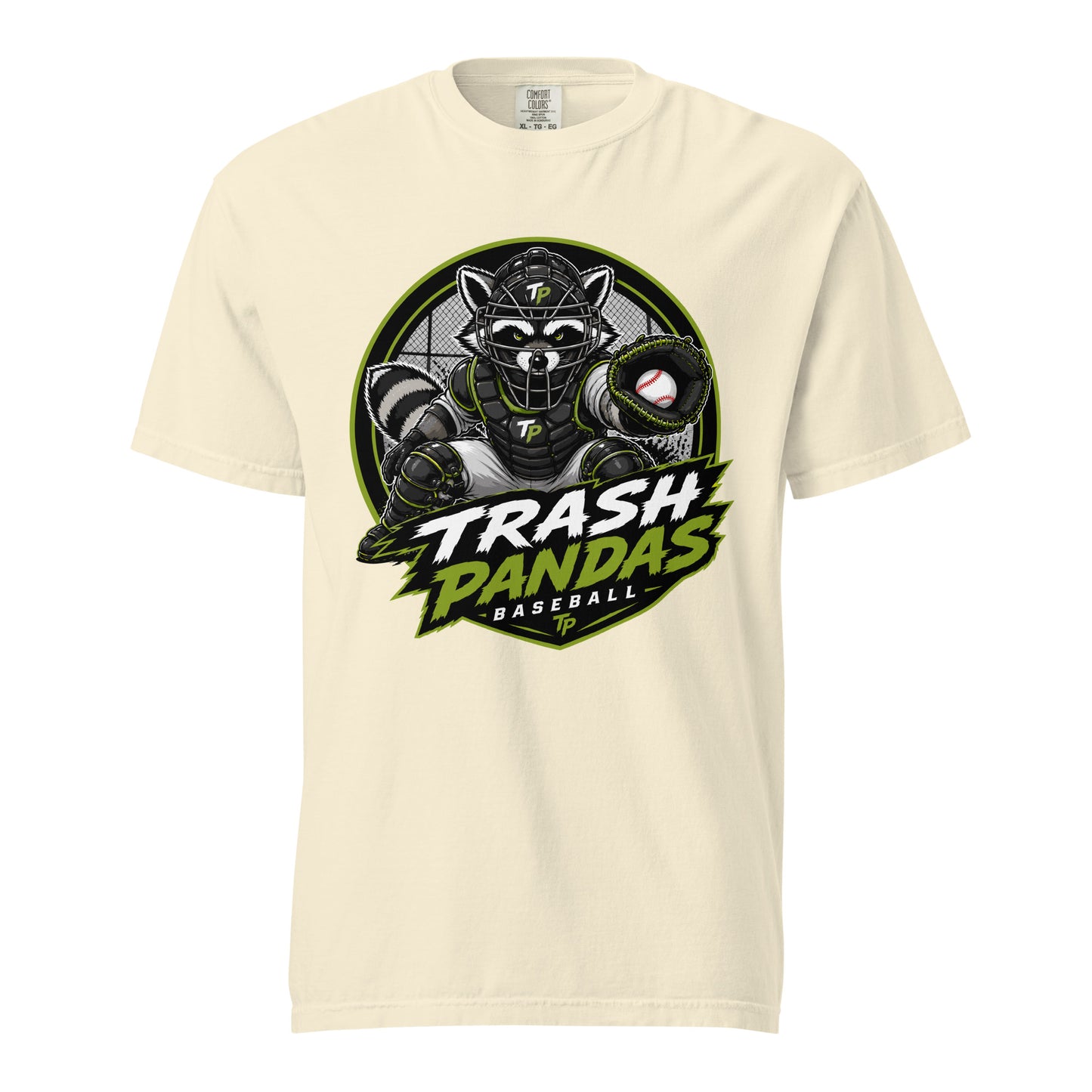 Signature | Comfort Colors T-Shirt | Trash Pandas Baseball Organization | Athletics Logo