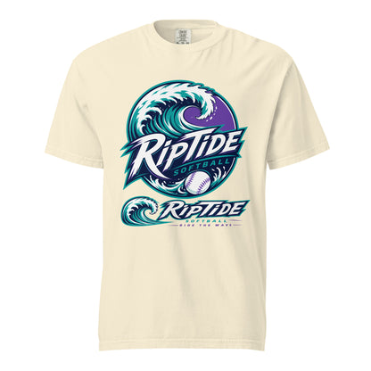 Signature | Comfort Colors T-Shirt | RipTide Softball | Crest Logo