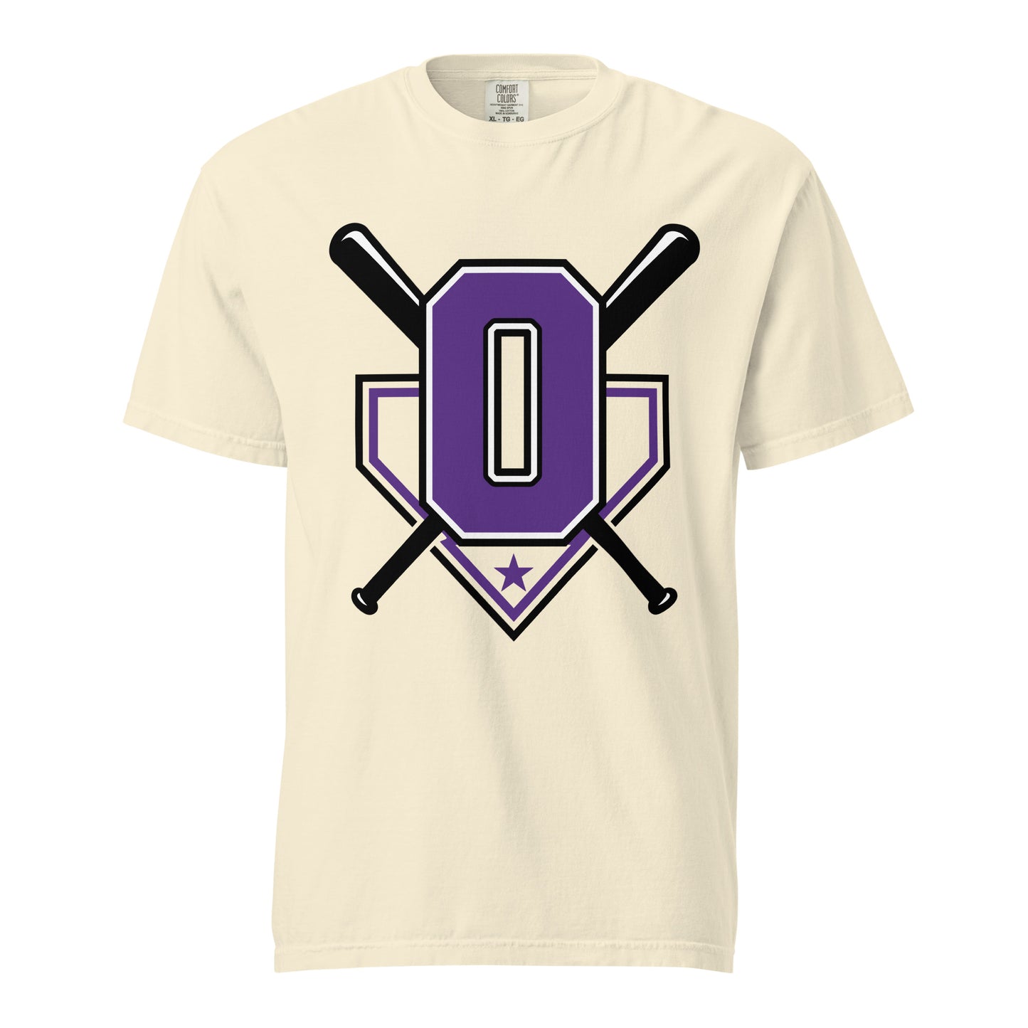 Signature | Comfort Colors T-Shirt | Carolina Outlaws Baseball | Vanguard Logo