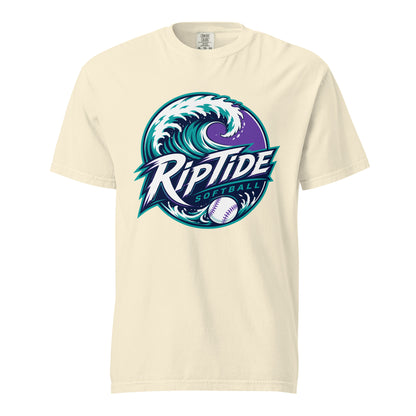Signature | Comfort Colors T-Shirt | RipTide Softball | Emblem Logo