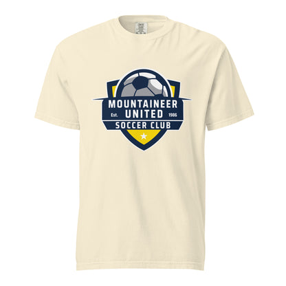 Signature | Comfort Colors T-Shirt | Mountaineer United Soccer Club | Alpine Crest Logo