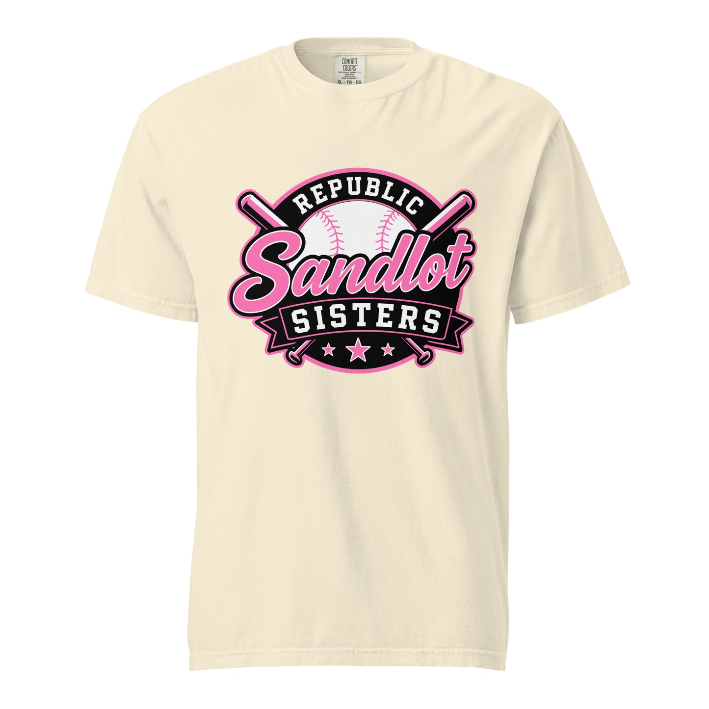 Signature | Comfort Colors T-Shirt | Sandlot Sisters | Badge Logo