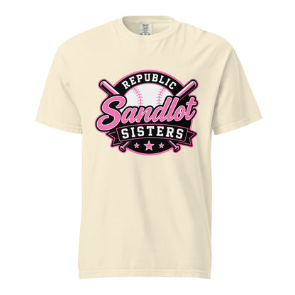 Signature | Comfort Colors T-Shirt | Sandlot Sisters | Badge Logo