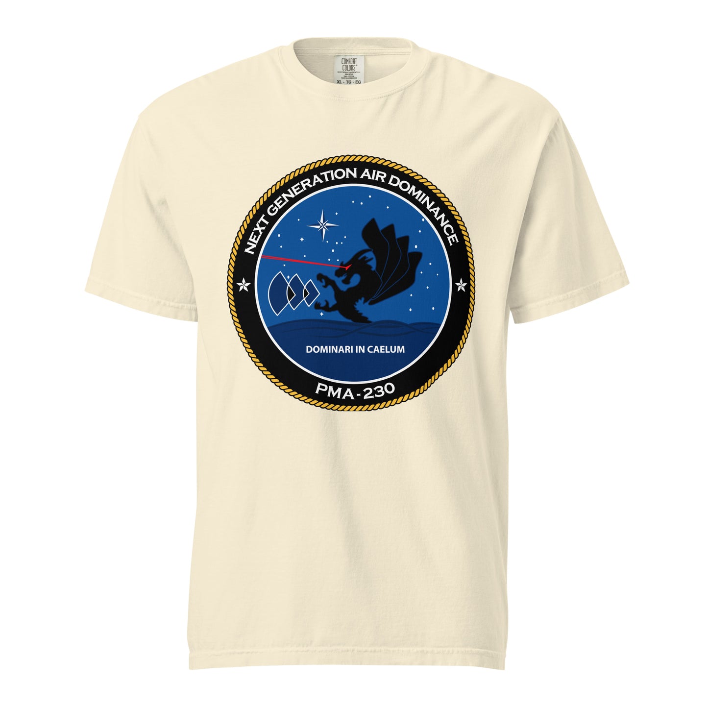 Signature | Comfort Colors T-Shirt | Next Generation Air Dominance | Badge Logo