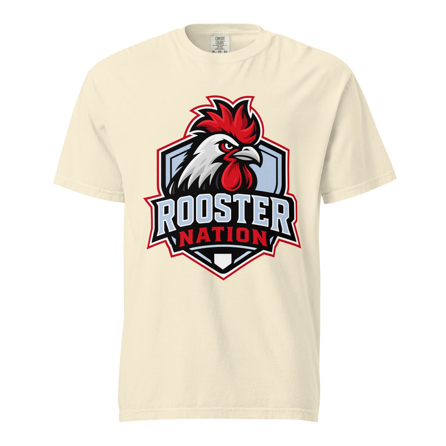 Signature | Comfort Colors T-Shirt | Rooster Nation | Shield Logo