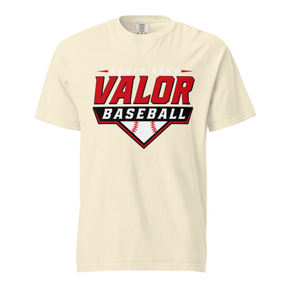 Signature | Comfort Colors T-Shirt | South Bend Valor Baseball | Vanguard Logo
