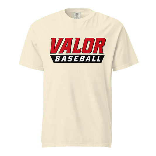 Signature | Comfort Colors T-Shirt | South Bend Valor Baseball | Emblem Logo