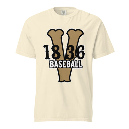 Signature | Comfort Colors T-Shirt | 1836 Volunteers Baseball | Crest Logo
