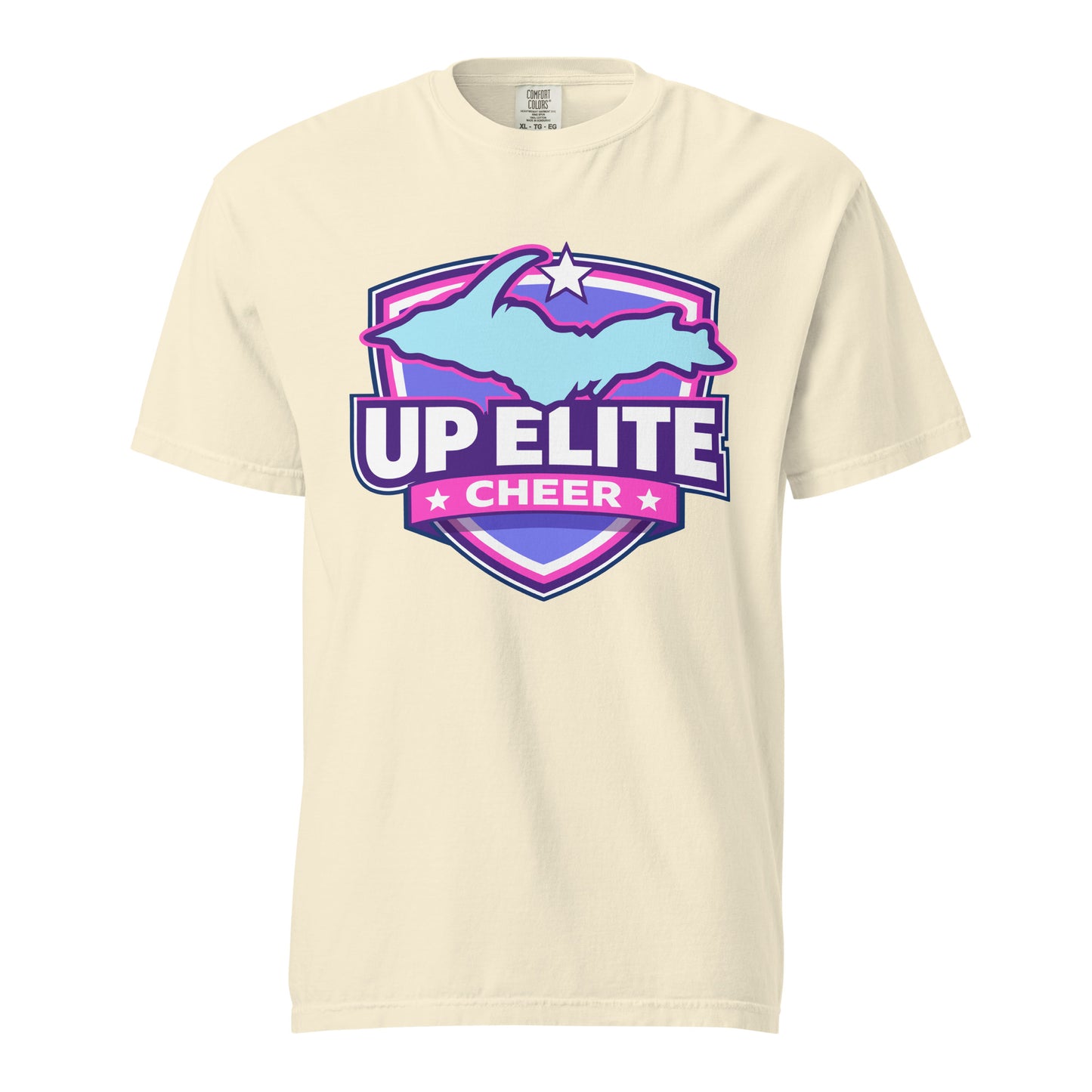 Signature | Comfort Colors T-Shirt | UP Elite Cheer | Shield Logo