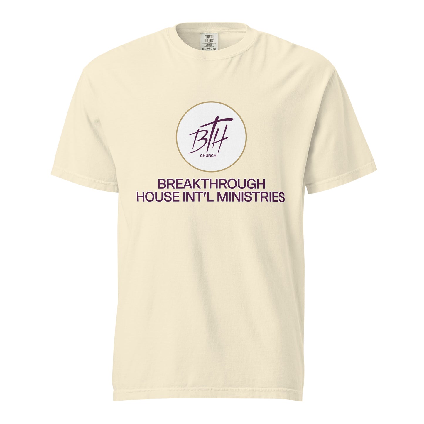 Signature | Comfort Colors T-Shirt | Breakthrough House International Ministries | Crest Logo