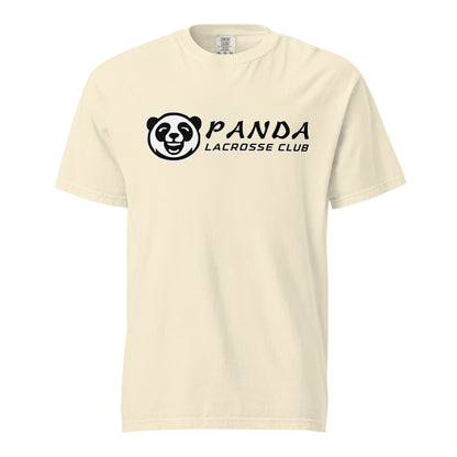 Signature | Comfort Colors T-Shirt | Panda Lacrosse Club | Crest Logo