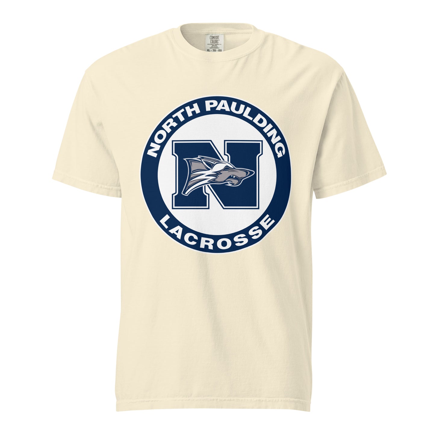 Signature | Comfort Colors T-Shirt | North Paulding Lacrosse | Badge Logo