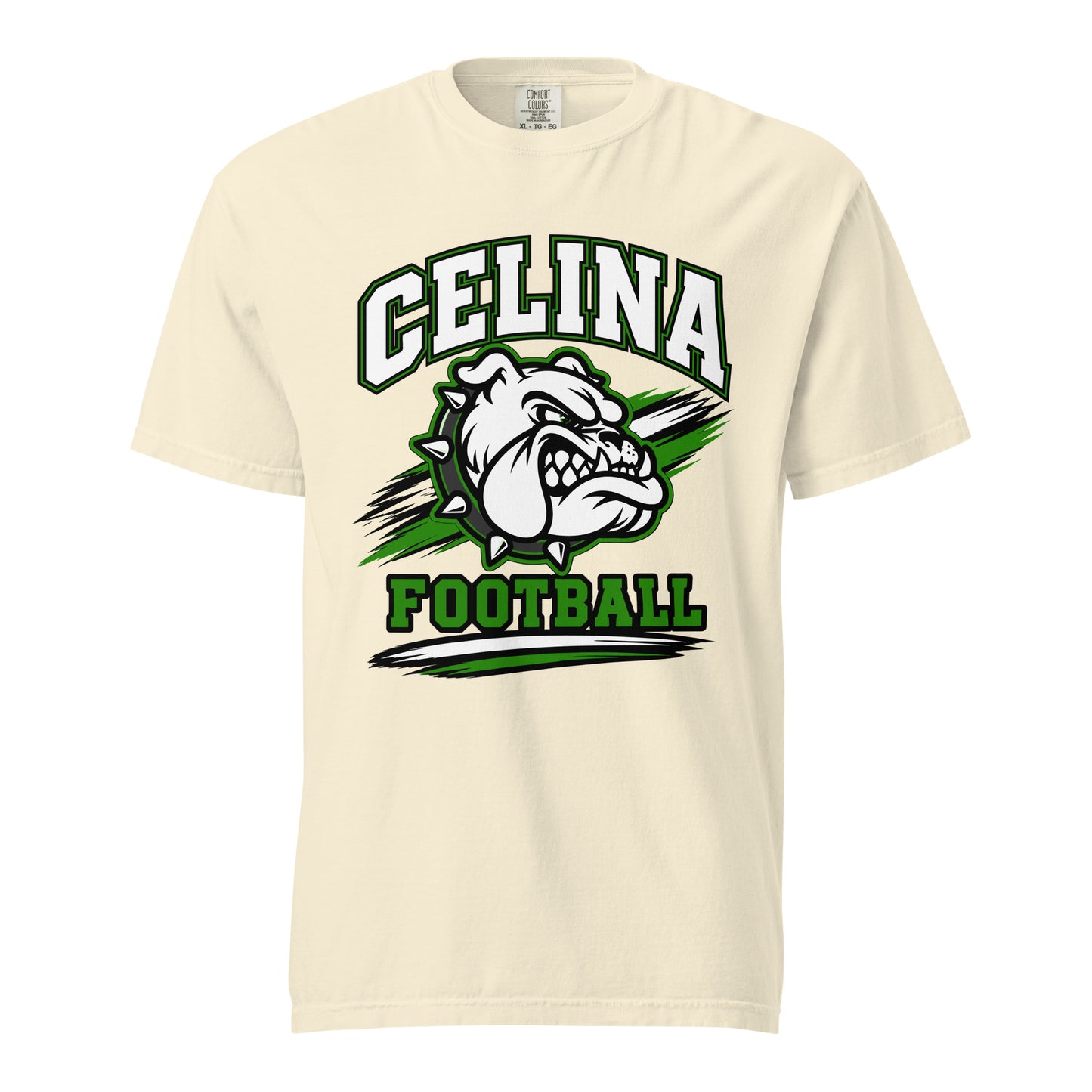Signature | Comfort Colors T-Shirt | Celina Black Football | Emblem Logo