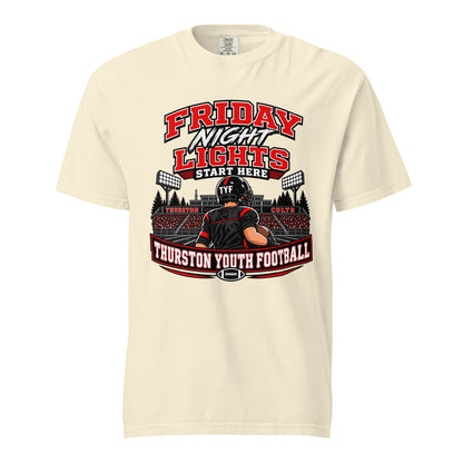 Signature | Comfort Colors T-Shirt | Thurston Youth Football | Vanguard Logo