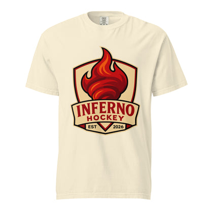 Signature | Comfort Colors T-Shirt | Inferno Hockey | Crest Logo