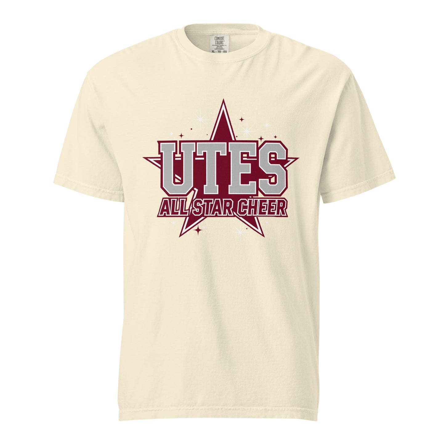 Signature | Comfort Colors T-Shirt | Utes Allstar Cheer | Crest Logo