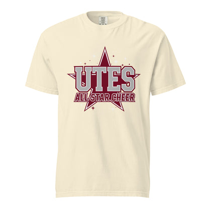 Signature | Comfort Colors T-Shirt | Utes Allstar Cheer | Crest Logo