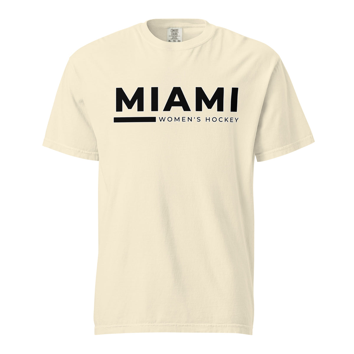 Signature | Comfort Colors T-Shirt | Miami Women's Hockey | Lettermark Logo