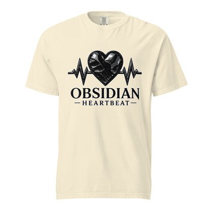 Signature | Comfort Colors T-Shirt | Obsidian Heartbeat | Pulse Athletics Logo