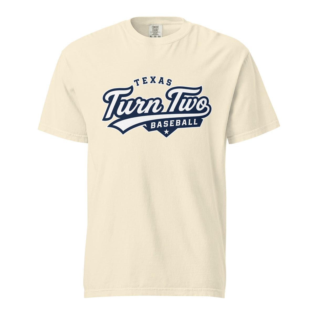 Signature | Comfort Colors T-Shirt | Texas Turn Two Baseball | Athletics Logo