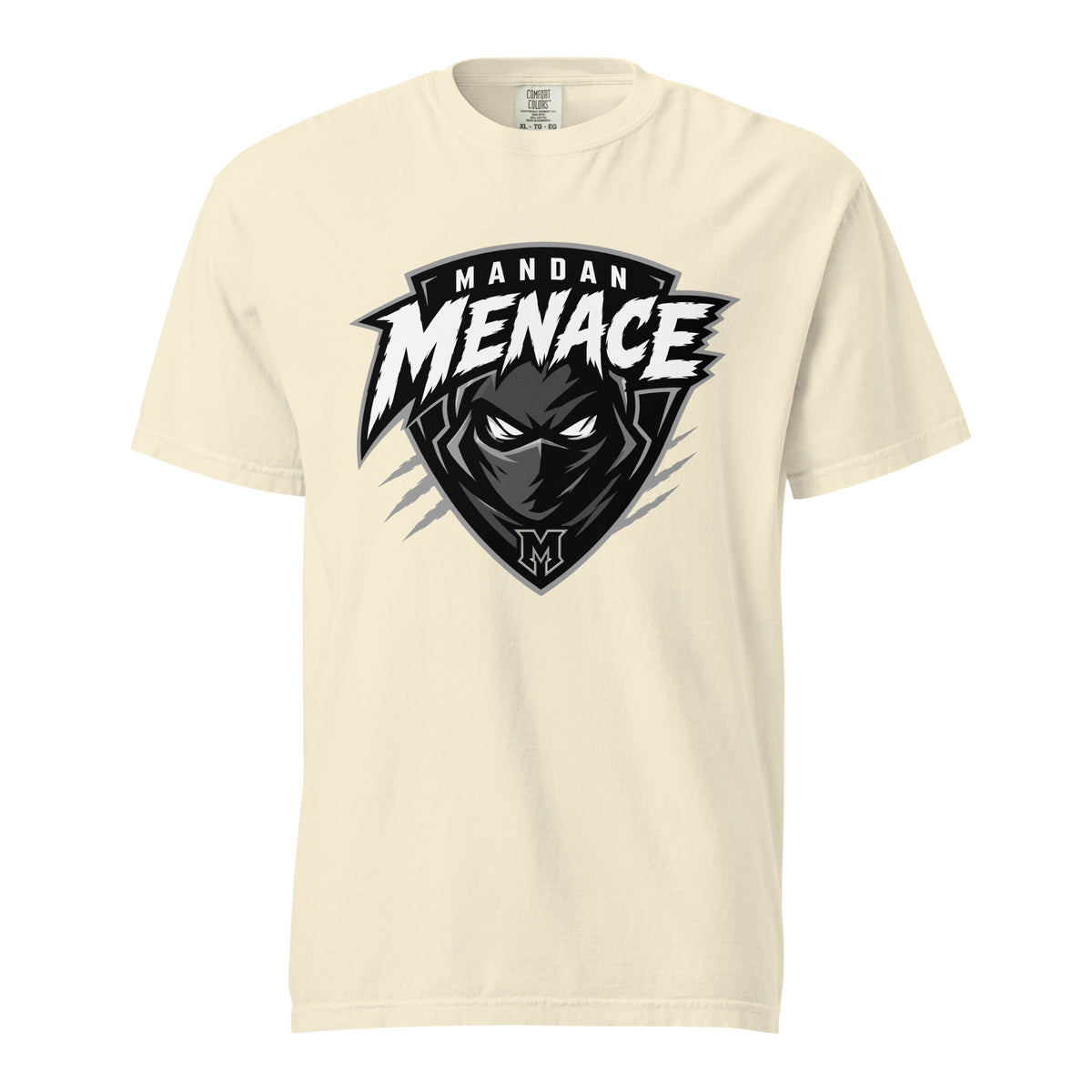 Signature | Comfort Colors T-Shirt | Mandan Menace | Shield Logo
