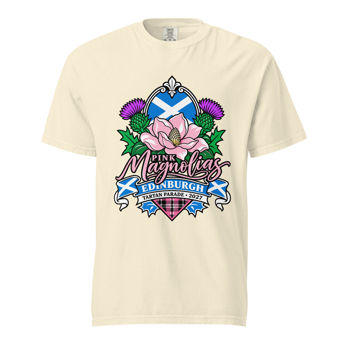 Signature | Comfort Colors T-Shirt | Pink Magnolias Dance | Valor Logo