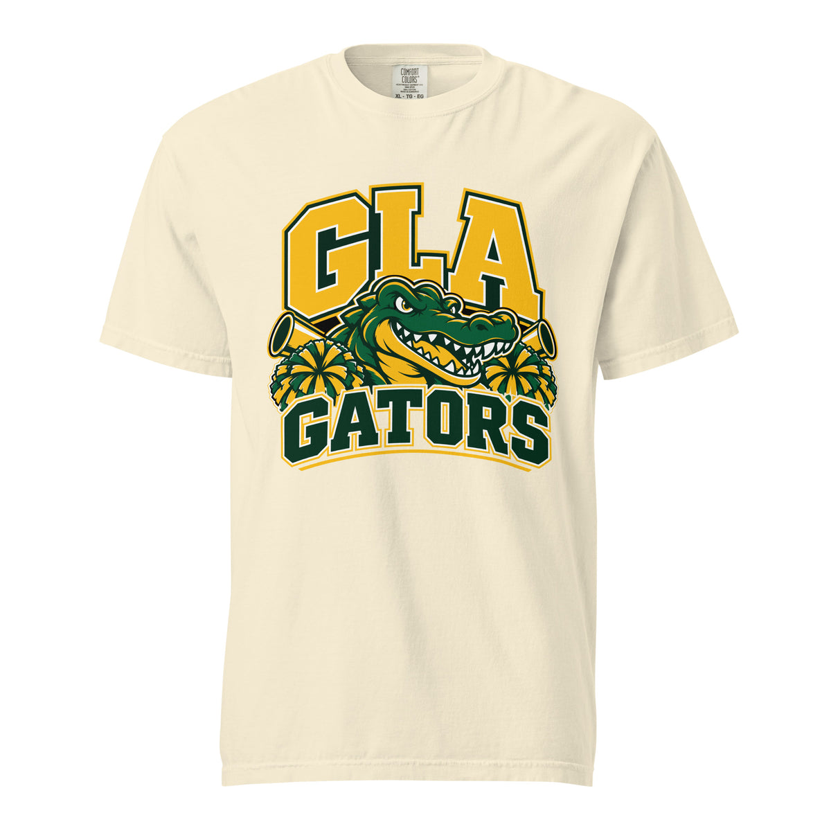 Signature | Comfort Colors T-Shirt | GLA Gators Cheer Team | Emblem Logo