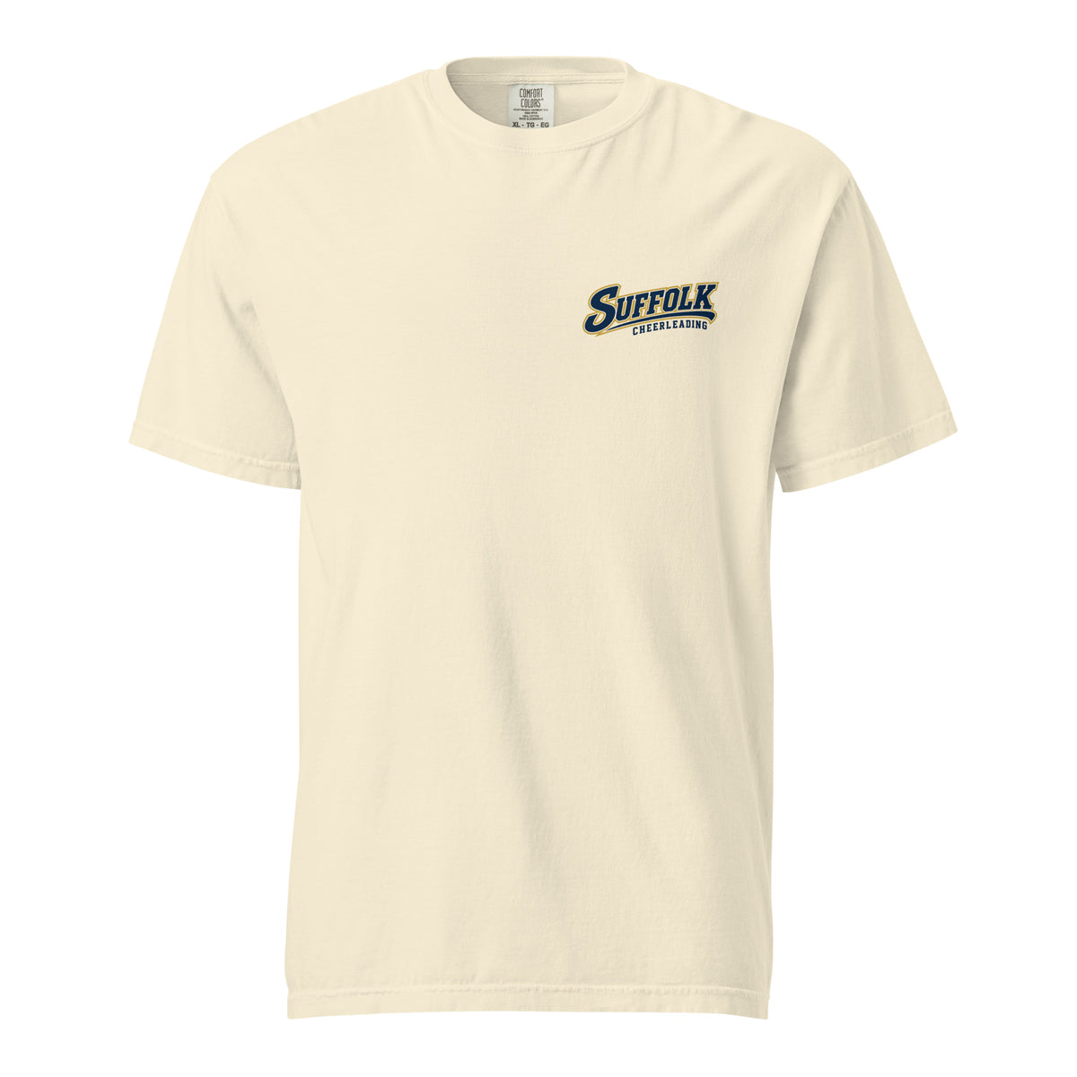 Signature | Comfort Colors T-Shirt | Suffolk University Cheerleading | Athletics Logo