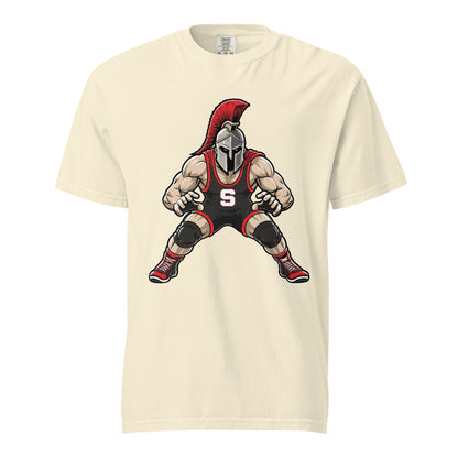 Signature | Comfort Colors T-Shirt | Spartan Wrestling Club | Mascot Logo