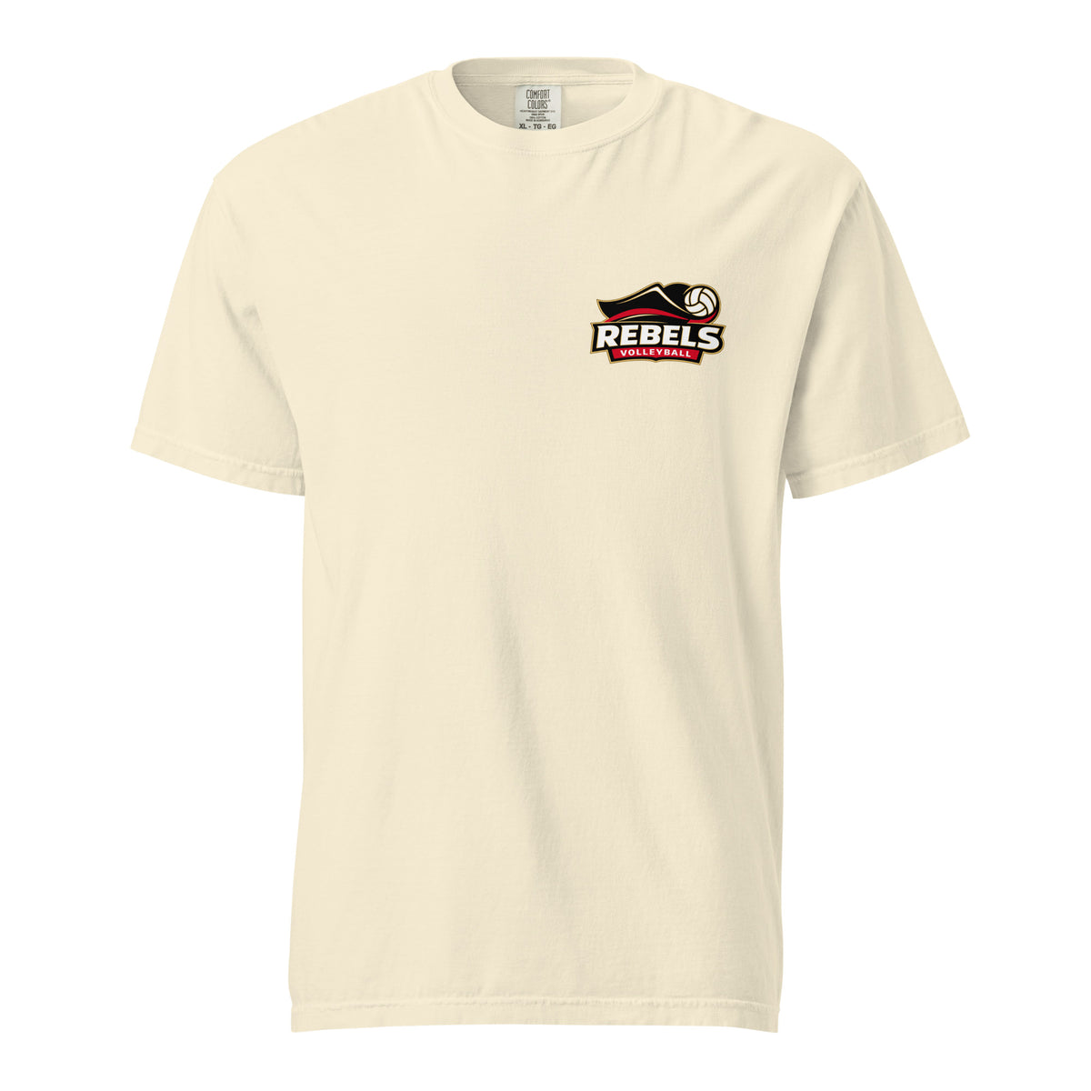 Signature | Comfort Colors T-Shirt | Rebels Volleyball Club | Crest Logo