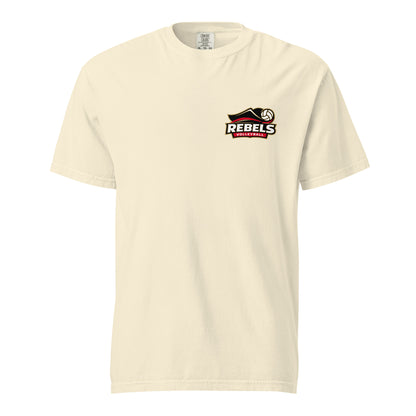 Signature | Comfort Colors T-Shirt | Rebels Volleyball Club | Crest Logo
