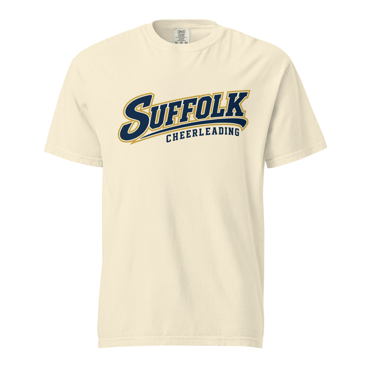 Signature | Comfort Colors T-Shirt | Suffolk University Cheerleading | Athletics Logo