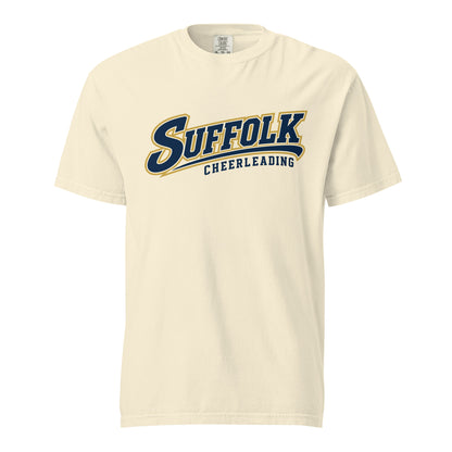 Signature | Comfort Colors T-Shirt | Suffolk University Cheerleading | Athletics Logo
