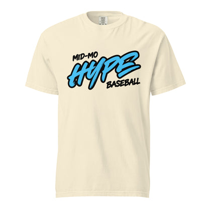 Signature | Comfort Colors T-Shirt | Hype Baseball Club | Modern Script Logo