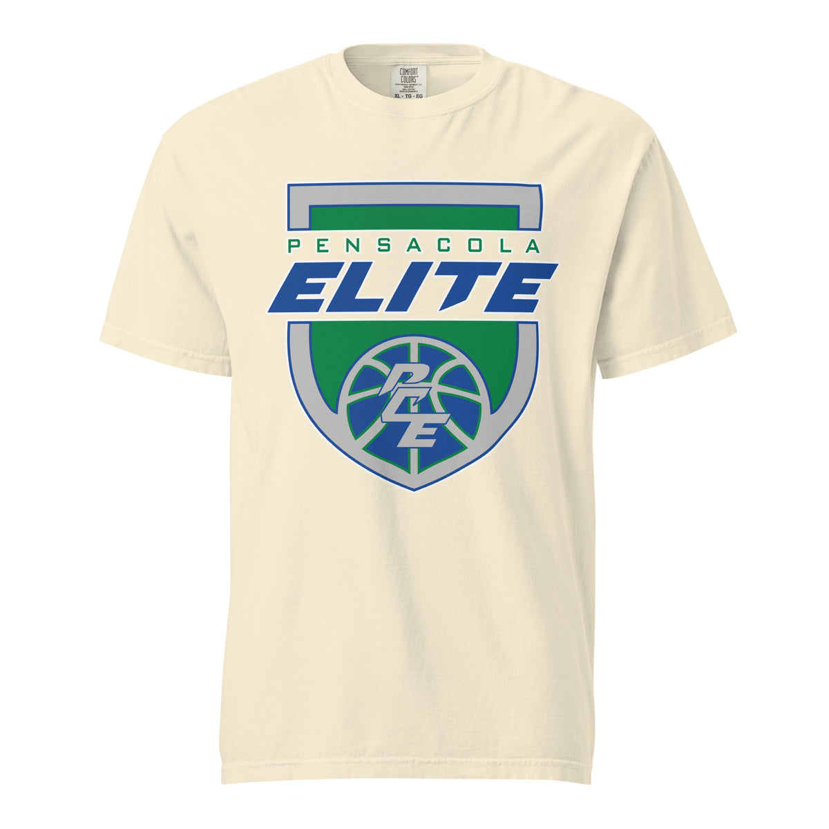 Signature | Comfort Colors T-Shirt | Pensacola Elite Inc. | Shield Logo