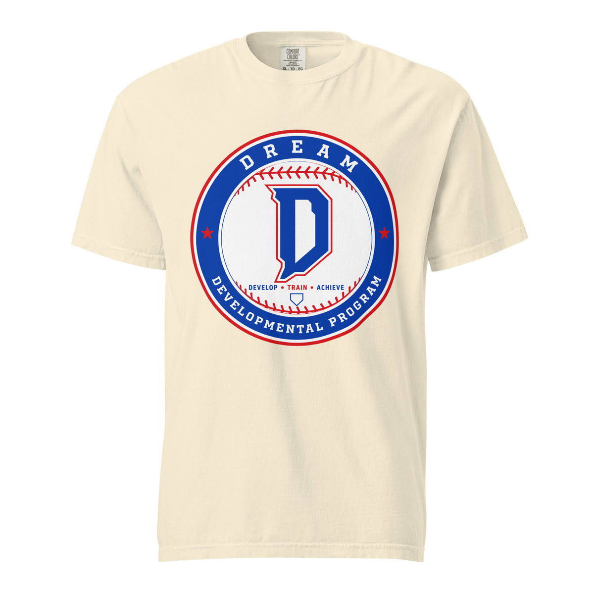 Signature | Comfort Colors T-Shirt | Dream Developmental Program | Badge Logo