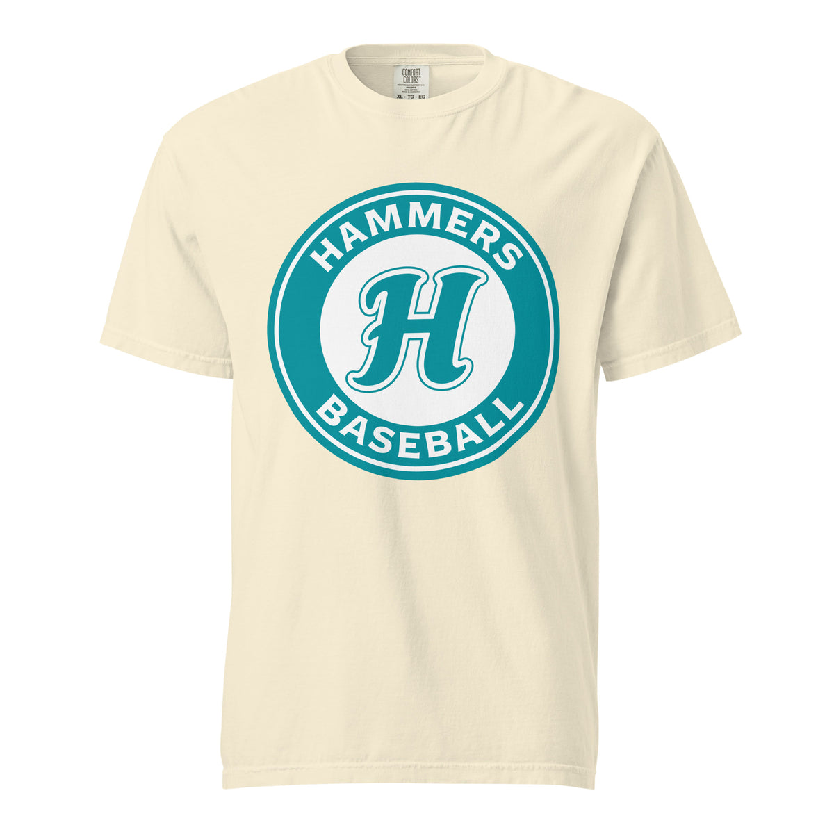 Signature | Comfort Colors T-Shirt | Hammers Baseball (10U) | Badge Logo