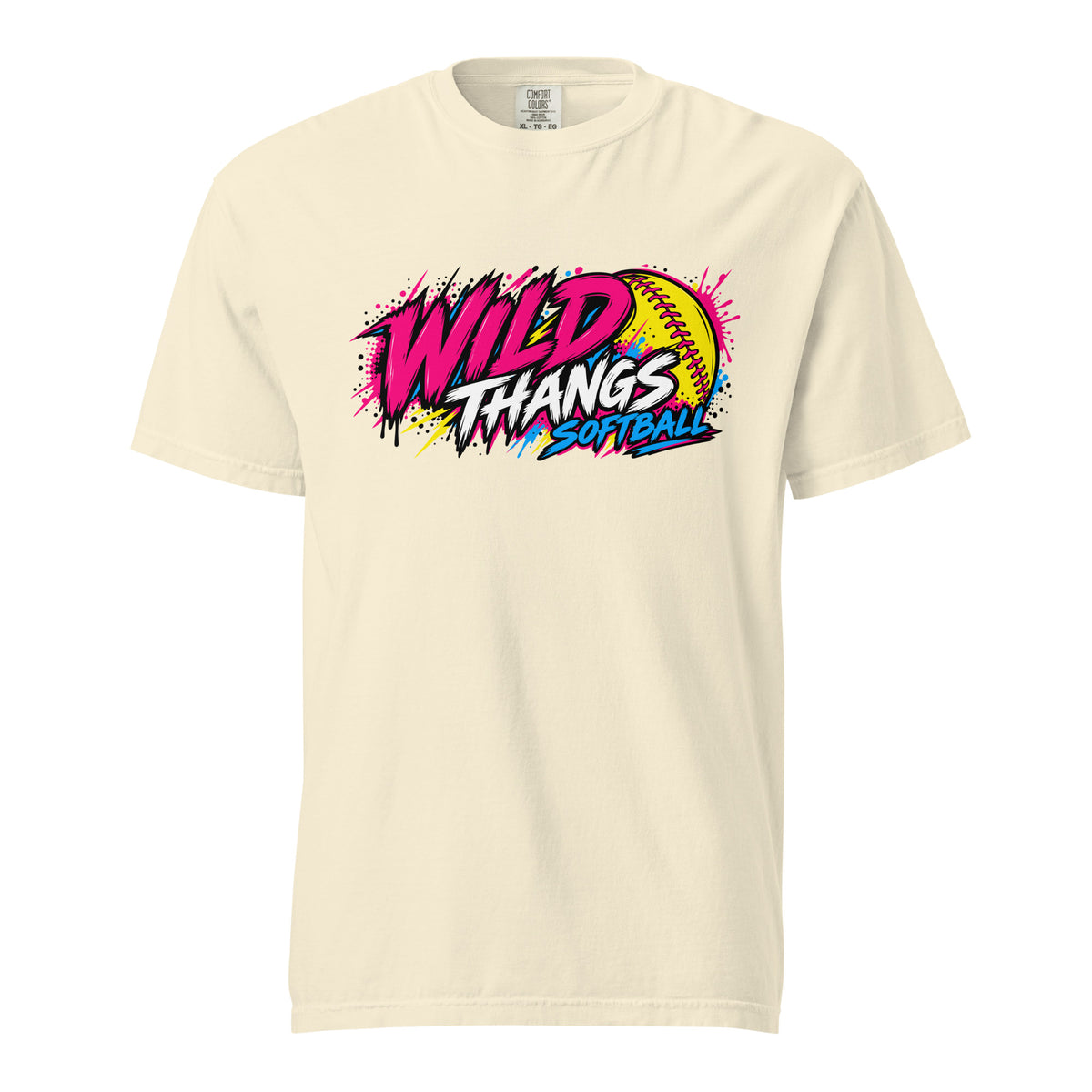 Signature | Comfort Colors T-Shirt | Wild Thangs | Ironclad Fastpitch Logo