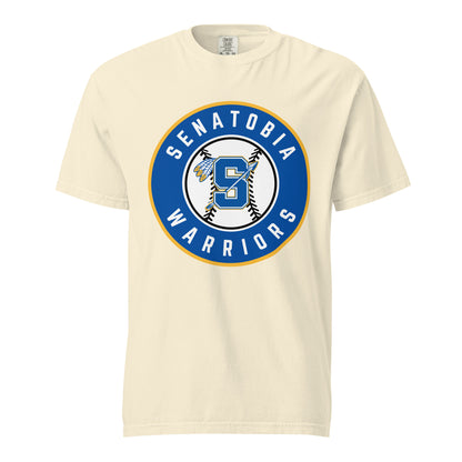 Signature | Comfort Colors T-Shirt | Senatobia Warriors Baseball | Badge Logo