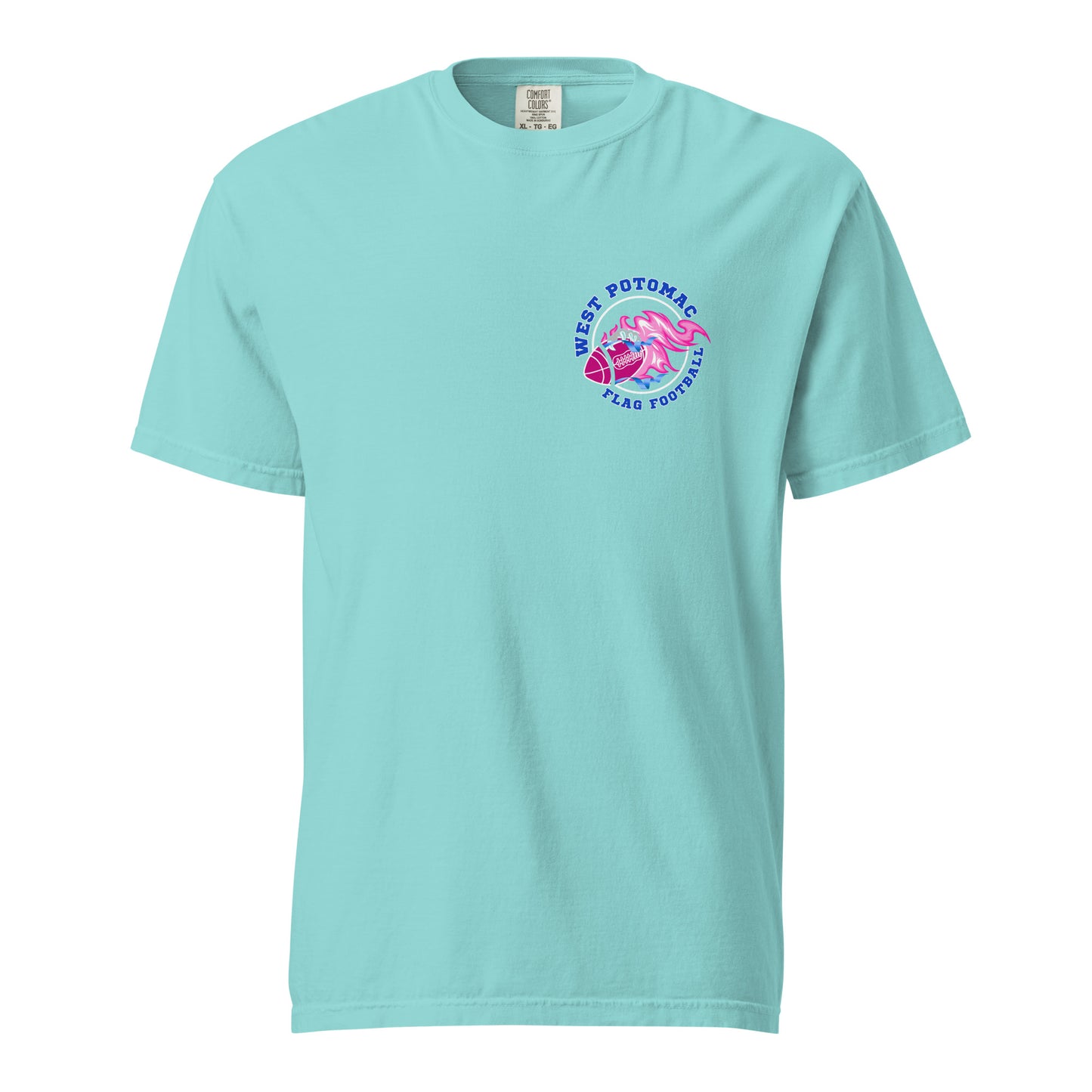 Signature | Comfort Colors T-Shirt | West Potomac Flag Football | Emblem Logo